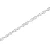 Haus of Brilliance Silver 1/2 cttw Miracle-Set Diamond Pear Shaped Link Bracelet - 4 of 4