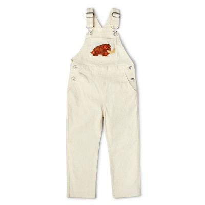 Toddler Woolly Mammoth Embroidered Overalls - Christian Robinson x Target Cream 12M
