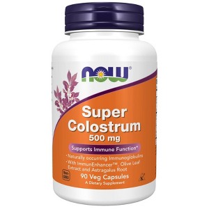 Super Colostrum 500mg by Now Foods  -  90 VegCap - 1 of 2