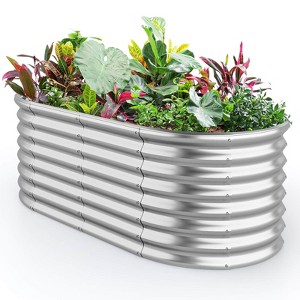 Costway Raised Garden Bed Kit Planter Raised Garden Boxes Outdoor 65" x 32" x 24" - 1 of 4