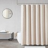 LunaLulinlk Woven Clipped Solid Shower Curtain - 2 of 4