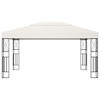 vidaXL Gazebo 9.8'x13.1' Cream Fabric - 2 of 4
