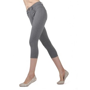 Memoi Light Ponte Cotton Blend Capri Leggings - 1 of 4