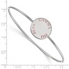 Black Bow Jewelry Sterling Silver Gamma Phi Beta Greek Life Bangle Bracelet 8 Inch - 2 of 3