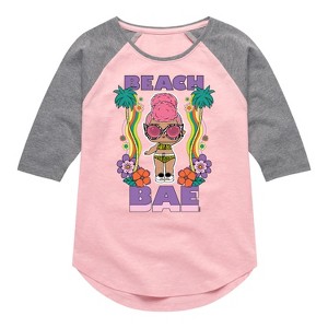 Girls' - LOL Surprise! - Groovy Beach Babe Shirt Tail Raglan Graphic T-shirt - 1 of 4