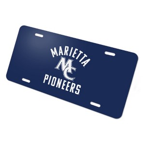 Marietta College Pioneers Logo Novelty Metal Vanity Tag License Plate - 1 of 4