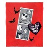 Disney Nightmare Before Christmas True Love Photos Silk Touch Throw Blanket 50x60 Inches - 4 of 4