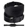 RDX 6'' Leather Gym Belt - Premium Support for Powerlifting, Bodybuilding, and CrossFit Training - 4 of 4
