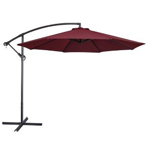 Yaheetech 10 Ft Patio Umbrella with Crank & Cross Base - 1 of 4