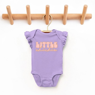 The Juniper Shop Little Chickie Baby Flutter Sleeve Bodysuit