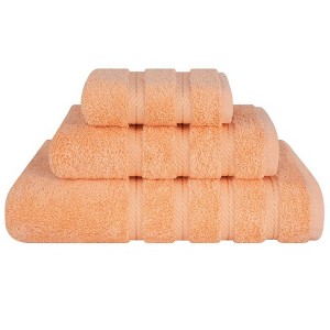 American Soft Linen Luxury Turkish 3 Piece Towel Set, 100% Cotton Soft Absorbent Bath Towels for Bathroom - 1 of 4