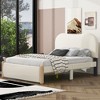 Whisen Full Size Upholstered Platform Bed with Wood Supporting Feet - 2 of 4