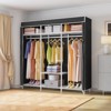 VIPEK V30C Garment Rack Heavy Duty Portable Closet with Cover Clothes Racks, Wardrobe Closet Black Metal Closet Rack with Cover - 2 of 4