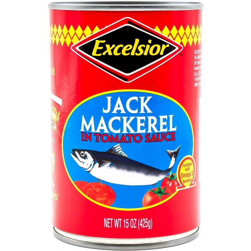 Excelsior Jack Mackeral in Tomato Sauce - 15oz, 1 of 4