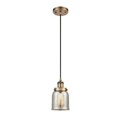 Bell - 1 Light Cord Hung Mini Pendant In Industrial Style-10 Inches Tall and 5 Inches Wide