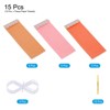 Unique Bargains Party Decoration Reusable Tassel Garland Banner DIY Kits 15 Pcs - 3 of 4