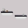 DSVIMOY Planter Stands and Holders Planter Stands Shelf with Invisible Brackets for Home Storage, Black, 20"*5"*3" - 2 of 4