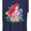 Women's - Disney Princess - Ariel And Flowers Short Sleeve Graphic T-Shirt - 2 of 4