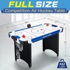 SereneLife 48" Air Hockey Game Table - Blue and Black - 2 of 4