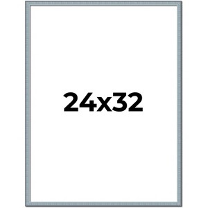PosterPalooza | Textured Blue Picture Frame - UV Acrylic, Foam Board Backing, Hanging Hardware - 1 of 4