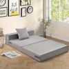 Costway Folding Mattress with Pillow 6 Inch Tri-fold Sofa Bed with High-Density Foam - image 4 of 4