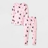 Toddler Girls' 2pc Snuggly Soft Snug Fit Pajama Set - Cat & Jack™ - 2 of 4