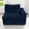 Vynxaria Bean Bag Seats - Navy Blue Floor Lounge Chair with Right Armrest, Ergonomic Sofa for Living Room & Bedroom - 2 of 4