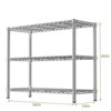 VYNXARIA 36" 3-Tier Heavy-Duty Chrome Wire Shelf - 350 lbs Capacity, Rust-Resistant Storage Rack for Kitchen, Laundry, Garage - 2 of 4