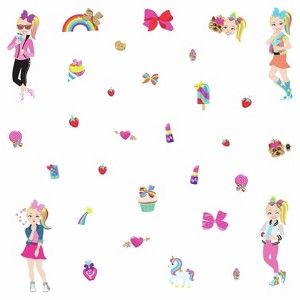 JoJo Siwa Peel and Stick Kids' Wall Decals - RoomMates: Vinyl, Self-Adhesive, Multicolor, 31 Pieces, Modern Decor - 1 of 4