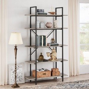 5 Tier Bookshelf, 67.9¡± Book Shelves for Living Room, Large Bookcase with 5 Open Bookshelves, Display Shelves for Home Office - 1 of 4