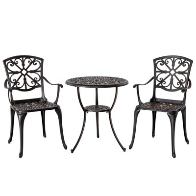 3pc Outdoor Rust-Proof Bistro Set - Nuu Garden