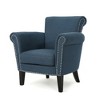 31" Fabric Club Chair with Nailhead Trim and Rolled Armrests - 4 of 4