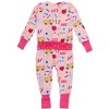 RuffleButts Baby Girls Viscose from Bamboo Convertible Ruffle One Piece Pajama - 2 of 4