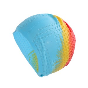 Unique Bargains Silicone Bubbles Texture Swimming Cap 1 Pc - 1 of 4