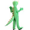 HalloweenCostumes.com Small   Magic School Bus Liz Costume for Adults, Adult Green Lizard Hooded Jumpsuit with Gloves, Green - 2 of 3