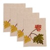 Saro Lifestyle Golden Grove Leaf Napkin (Set of 4), 20", Natural - 2 of 4