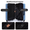 KTMBDW 8 Piece Luggage Set Carry on Suitcase with ABS+PC hardshell, Spinner Wheels & YKK Zipper TSA Lock (20/24/28 Inch) - 4 of 4