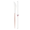 Smarty Had A Party Silver w/ Pink Handle Plastic Dinner Knives - 480 pcs - 3 of 4