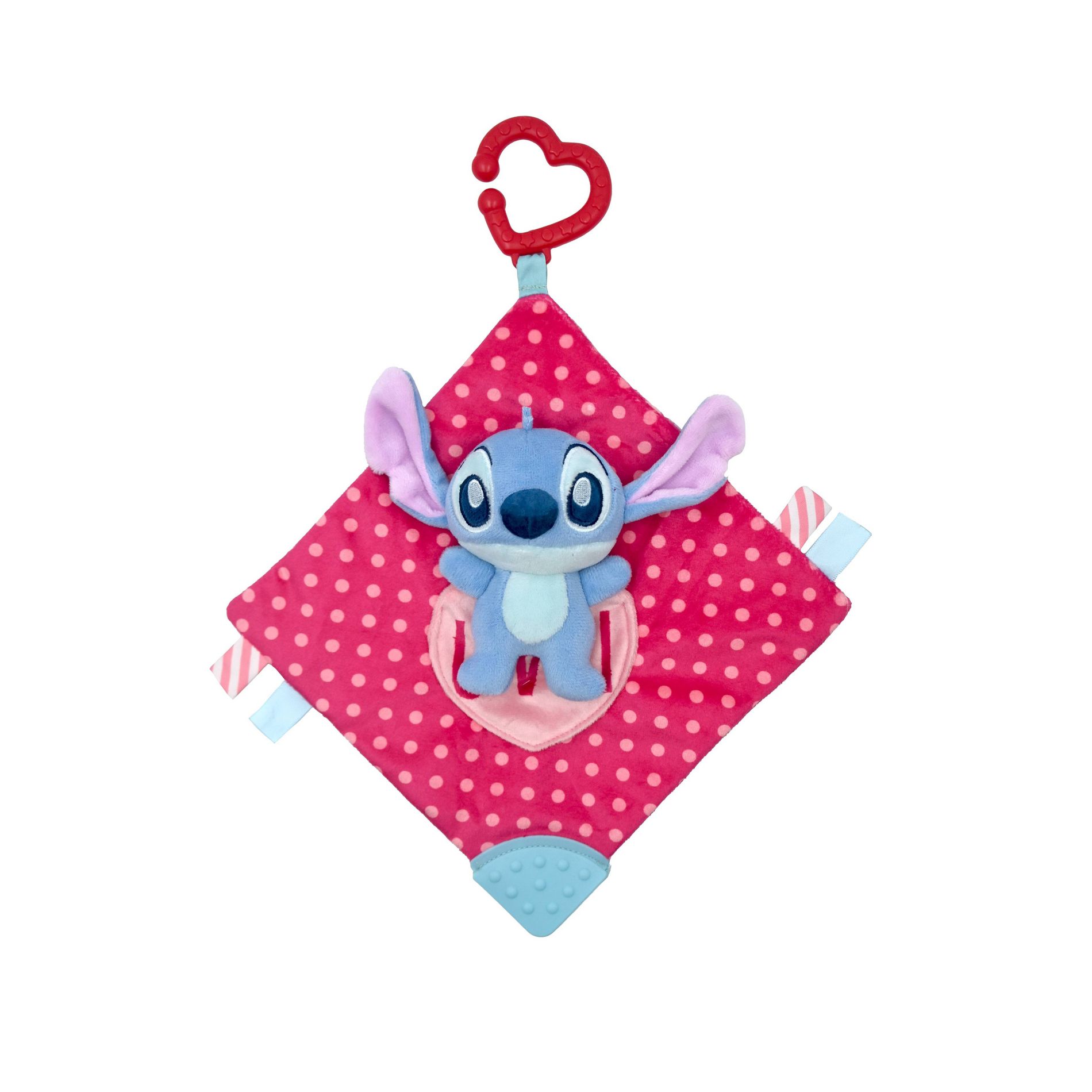 Disney Baby Lilo and Stitch Valentine Hanging Crinkle Activity Square Baby Learning Toy