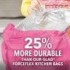 Glad ForceFlex MaxStrength Tall Kitchen Drawstring Pink Trash Bags - Cherry Blossom - 13 Gallon - image 3 of 4