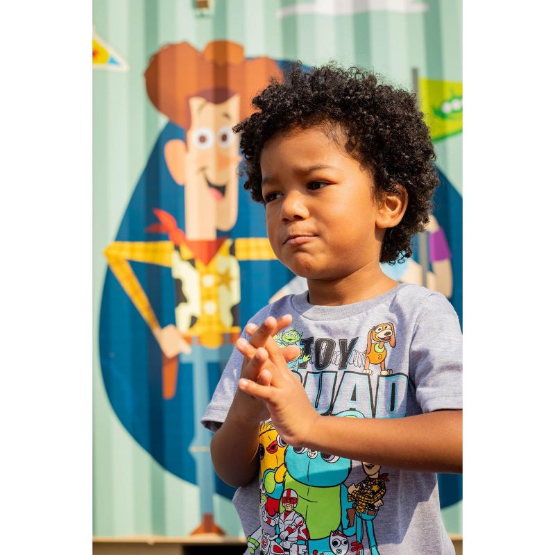Disney Pixar Mike Lightning McQueen 4 Pack T-Shirts Toddler, 4 of 8