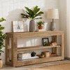 Hommoo 63" Farmhouse Console Table, 3-Tier Storage Entryway Sofa Table - 3 of 4