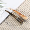 Unique Bargains Women's Metal Long Duckbill Hair Clips Orange Brown 5.31"x0.83"x1.18" 2 Pcs - 4 of 4