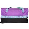 Purple OMG Girls Duffle Bag with a Purple Top and Black Bottom for Travel, Sports, Sleepovers or the Beach - 2 of 4