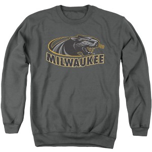 University of Wisconsin-Milwaukee Official Distressed Primary Logo Adult Crewneck Sweatshirt - 1 of 4