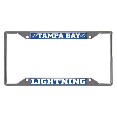 NHL Tampa Bay Lightning Stainless Steel License Plate Frame