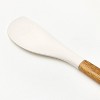 Acacia Wood/Silicone Spatula Cream - Figmint™: Heat-Resistant, Flexible Cooking & Baking Utensil - 3 of 4
