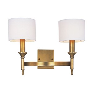 Maxim Lighting Fairmont 2 - Light Wall Light in  Natural Aged Brass - 1 of 4