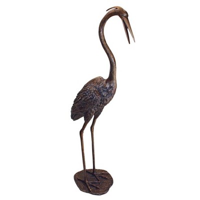 Design Toscano Grande Heron Head High Cast Bronze Garden Statue : Target