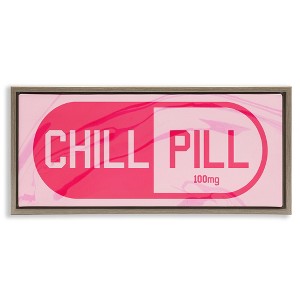 Stupell Industries Chill Pill Modern Pop, 25" x 11" - 1 of 4